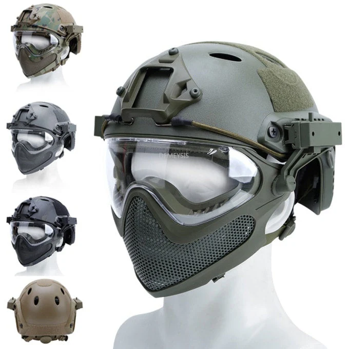 Casque militaire protection complète