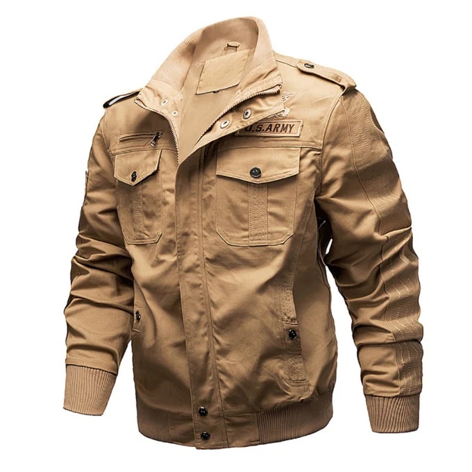 Blouson militaire en coton pour homme – Image 2