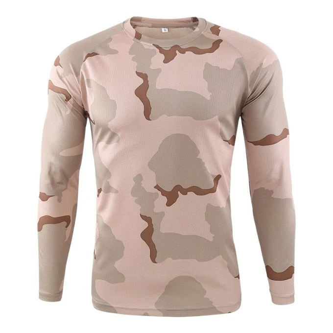 T-shirt manches longues camouflage pour hommes – Image 4
