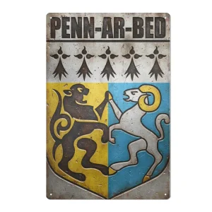 Plaque Métallique PENN AR BED Finistère