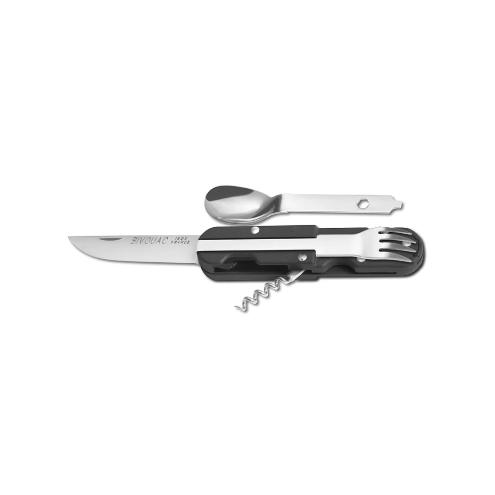 COUTEAU DE POCHE NOIR MULTIFONCTIONS LE BIVOUAC® | TB OUTDOOR – Image 2