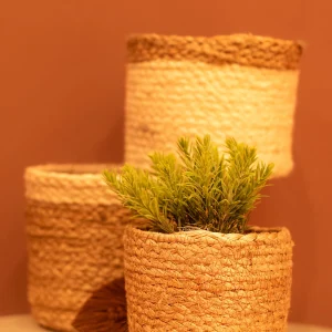 Panier jute x3
