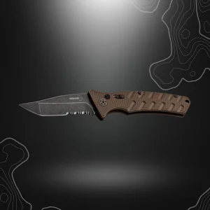 COUTEAU PLIANT AUTOMATIQUE STRIKE TANTO COYOTE | BOKER PLUS