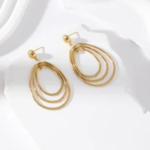 Boucles d’oreilles Ondes Dorées