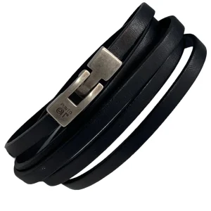 Bracelet Mixte Cuir Plat Punto Ar 75 - Style Unique en Cuir Argentin, Espagnol et Italien