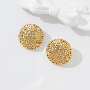 Boucles d’oreilles Dôme Texturé