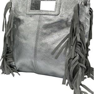 Sac Alba Gris Argent Irisé - Élégance Lumineuse pour la Femme Moderne