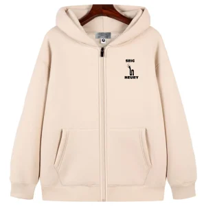 Sweat à Capuche SEIGNEURY – Mixte, Chaud, Zippé, Polaire Premium