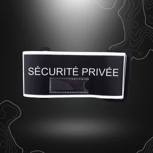BRASSARD SECURITE PRIVEE RETROREFLECHISSANT AVEC EMPLACEMENT RIO