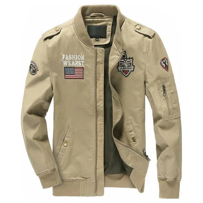 Blouson de pilote militaire pour homme – Image 3