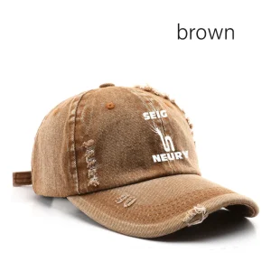 Casquette de baseball unisexe Design cowboy rétro de marque SEIGNEURY printemps été