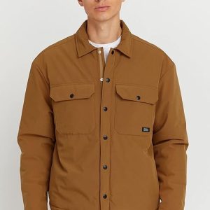 Surchemise Homme Manches Longues Camel, Col Club - Style 20714381/171327