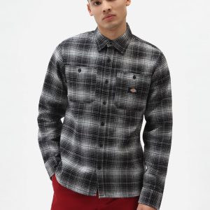 Chemise Manches Longues Dickies Evansville Black - Style Carreaux Classique