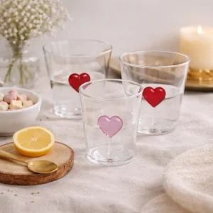 Verre coeur en 3D