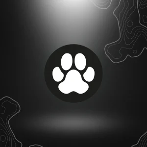 PATCH PATTE DE CHIEN BLANCHE PVC