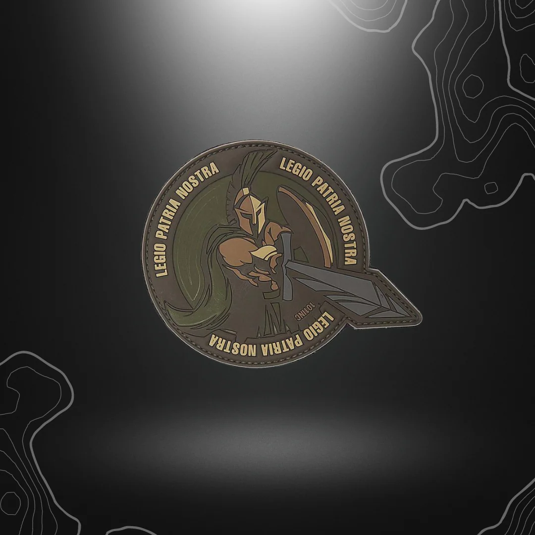 PATCH LEGIO PATRIA NOSTRA MARRON PVC