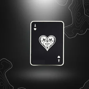 PATCH AS DE COEUR NOIR PVC