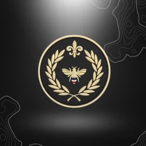 PATCH ABEILLE NAPOLÉON NOIR PVC