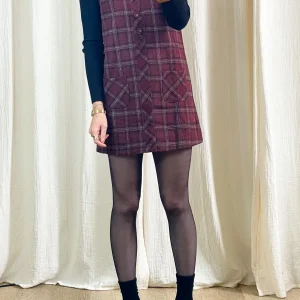 Robe Astrid – Robe chasuble à carreaux