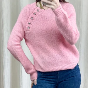 Pull Laurie - Pull avec boutons strass