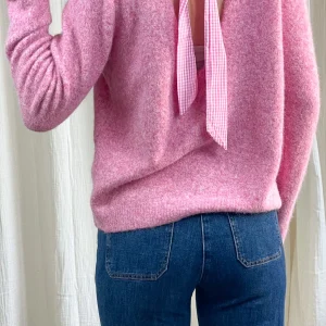 Pull Roseline – Pull avec nœud vichy dans le dos