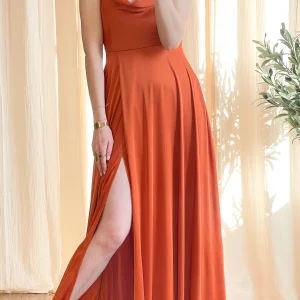 Robe Roma - Robe longue satinée