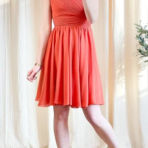 Robe Catia - Robe courte plissée asymétrique