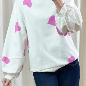 Sweat Cœur – Sweat oversize imprimé