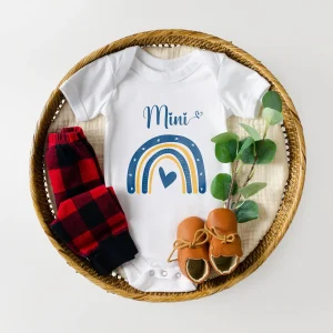 Lebonshirt - Body Bébé 100% Coton Bio - Maman Et Mini, Cadeau Nouveaux Parents, Liste De Naissance - L120523S01