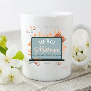 Lebonshirt - Mug Céramique Panoramique - Merci Maîtresse De M'avoir Tant Appris - L060622S22