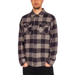 Chemise HChemise Homme Dickies Sacramento Grise - Élégance Décontractée et Confort au Quotidienomme Dickies Sacramento Grise