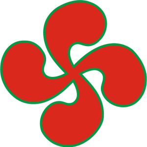 Autocollant Croix Basque (Lauburu) - Symbole Basque Authentique