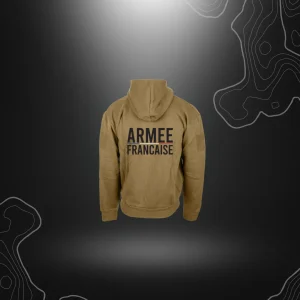 SWEAT " ARMEE FRANCAISE 2.0 " ZIP TAN