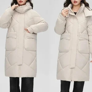 Doudoune Mi-Longue Chaude pour Femme - Alexa