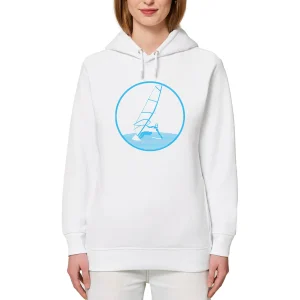 Sweatshirt à capuche Femme - Poches latérales - Coton BIO - Funboard W