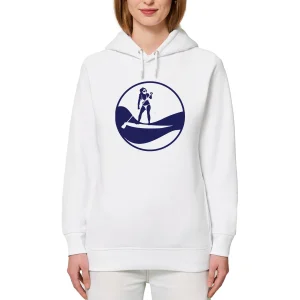 Sweatshirt à capuche Femme - Poches latérales - Coton BIO - Stand up paddle F