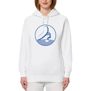 Sweatshirt à capuche Femme - Poches latérales - Coton BIO - Wingfoil W