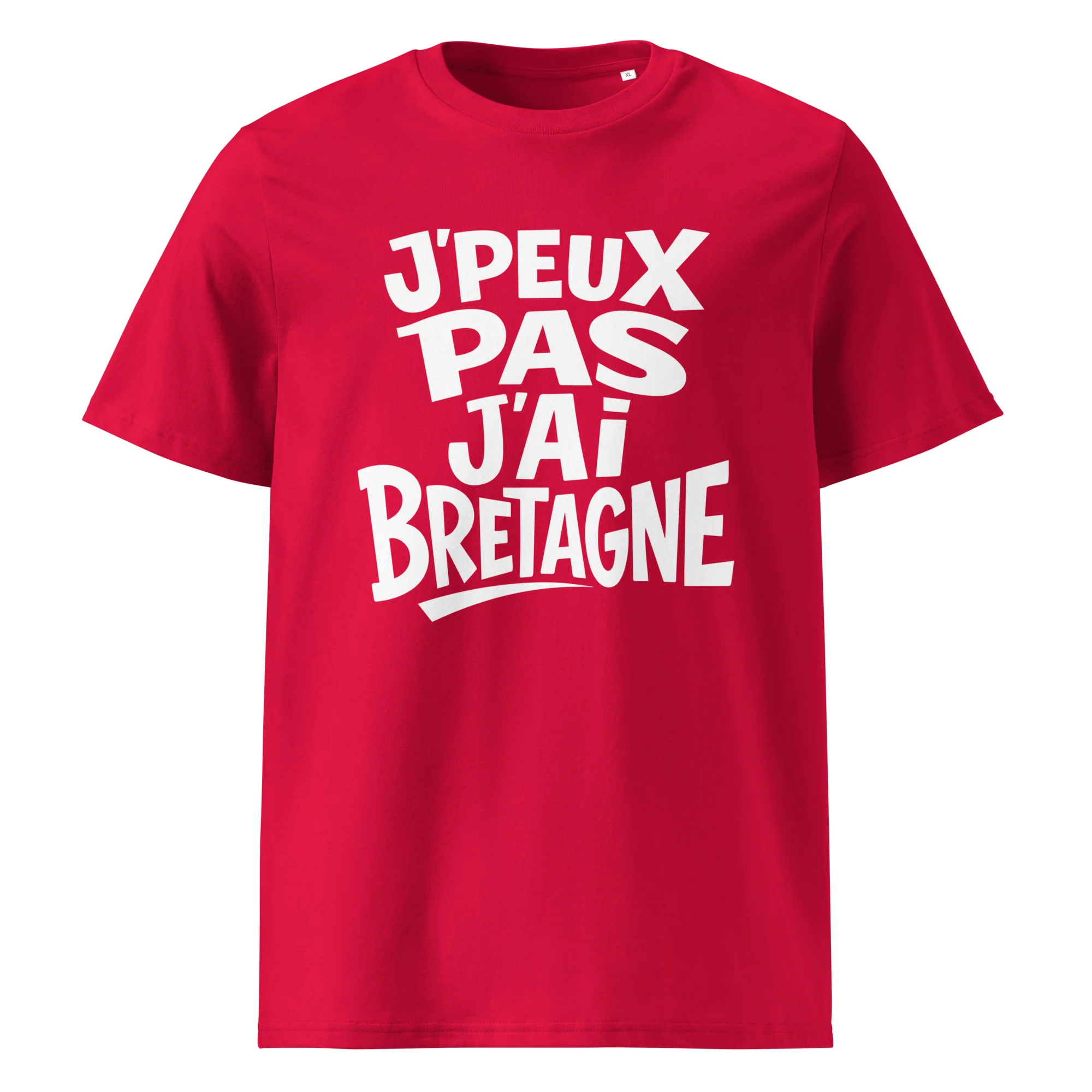 T-shirt « J’peux pas, j’ai Bretagne » – Typographie décalée