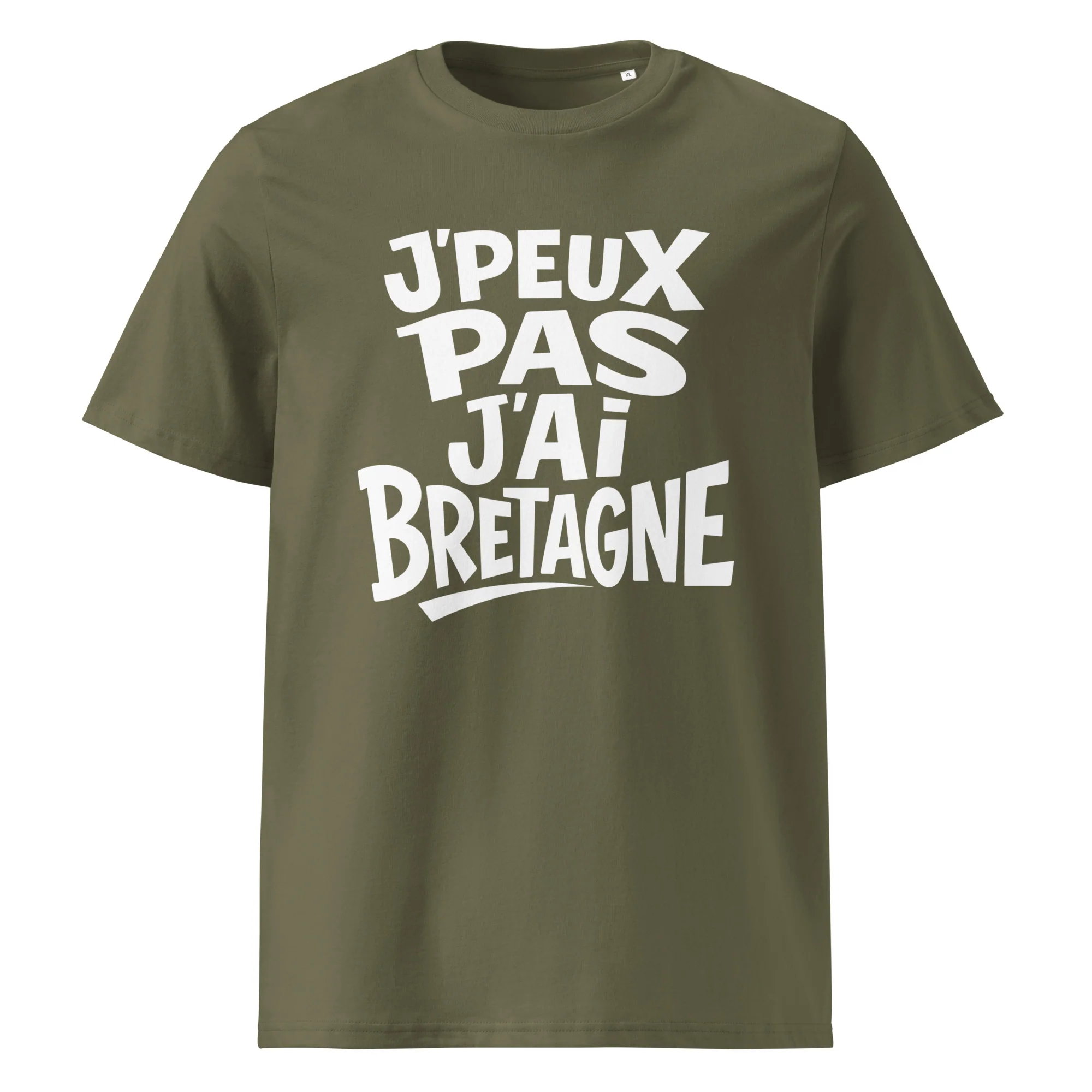 T-shirt « J’peux pas, j’ai Bretagne » – Typographie décalée – Image 3