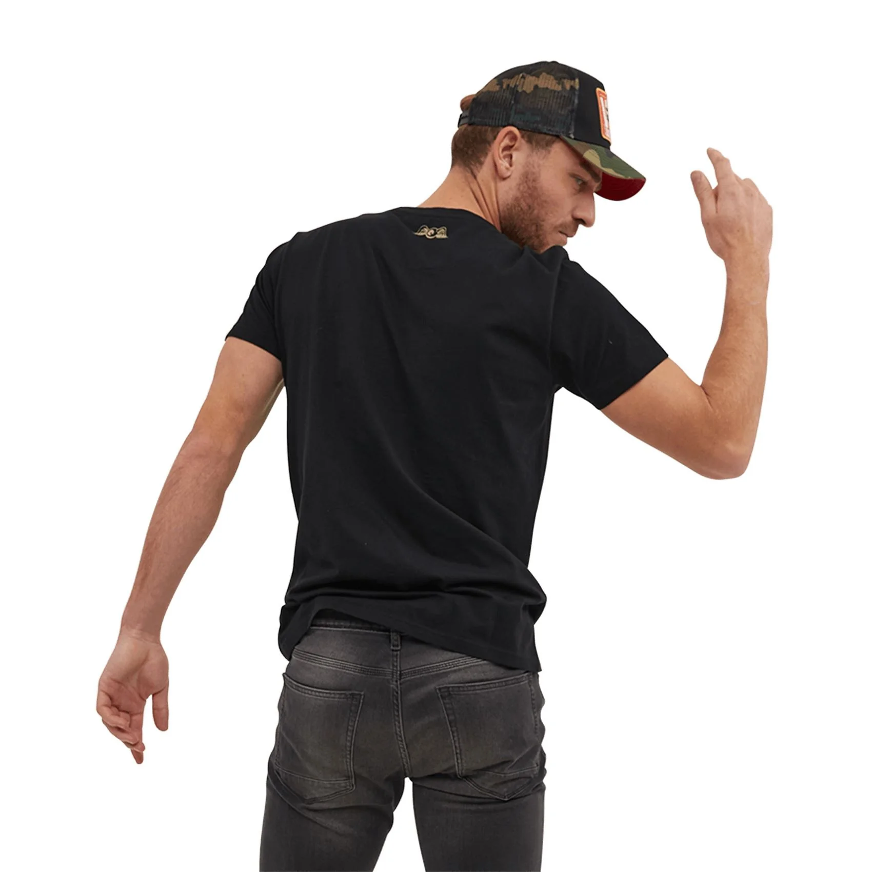 Tee Shirt Homme Von Dutch Col Rond Manches Courtes BOX-NR-Noir – Image 5