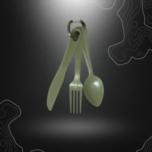 KIT COUVERT 3-PIÈCES US POLYCARBONATE VERT OLIVE | MIL-TEC