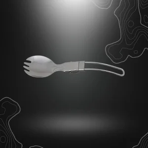 FOURCHETTE CUILLIERE 2 EN 1 PLIABLE ACIER - FOX OUTDOOR