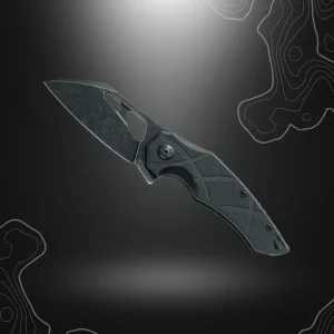COUTEAU ATRAX G10 NOIR BLACKWASH FOX EDGE