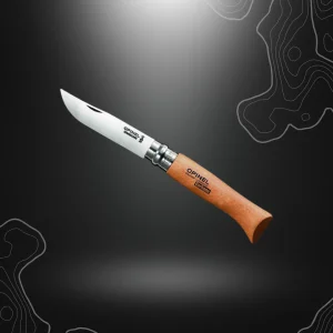 COUTEAU PLIANT N°8 CARBON MANCHE HÊTRE | OPINEL