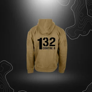 SWEAT " 132 1 CONTRE 8 " ZIP TAN