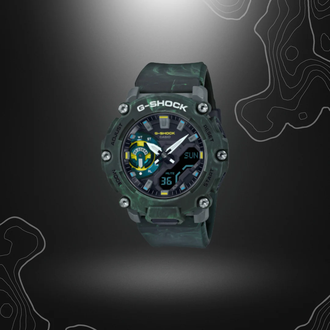 MONTRE G-SHOCK GA-2200MFR-3AER VERT | CASIO