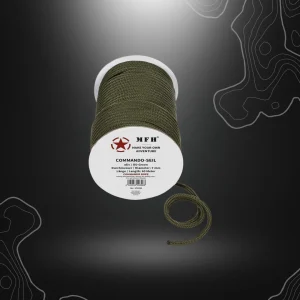 CORDE COMMANDO 7MM x 60M VERTE OLIVE | MFH