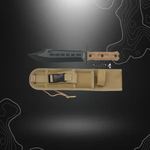 COUTEAU TACTIQUE COYOTE LAME NOIRE 32803 | ALBAINOX