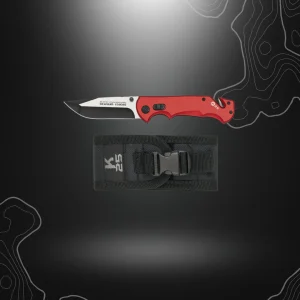 COUTEAU PLIANT ROUGE 18757 K25