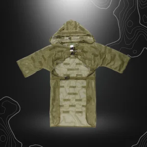 MANTEAU A FILET AVEC PASSANTS POUR CAMOUFLAGE OLIVE | MFH